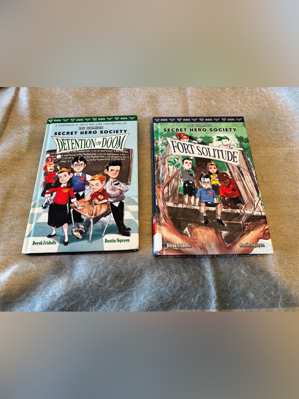 DC Comics Secret Hero Society Hardcover Set of Books Young Adult Graphic Novels